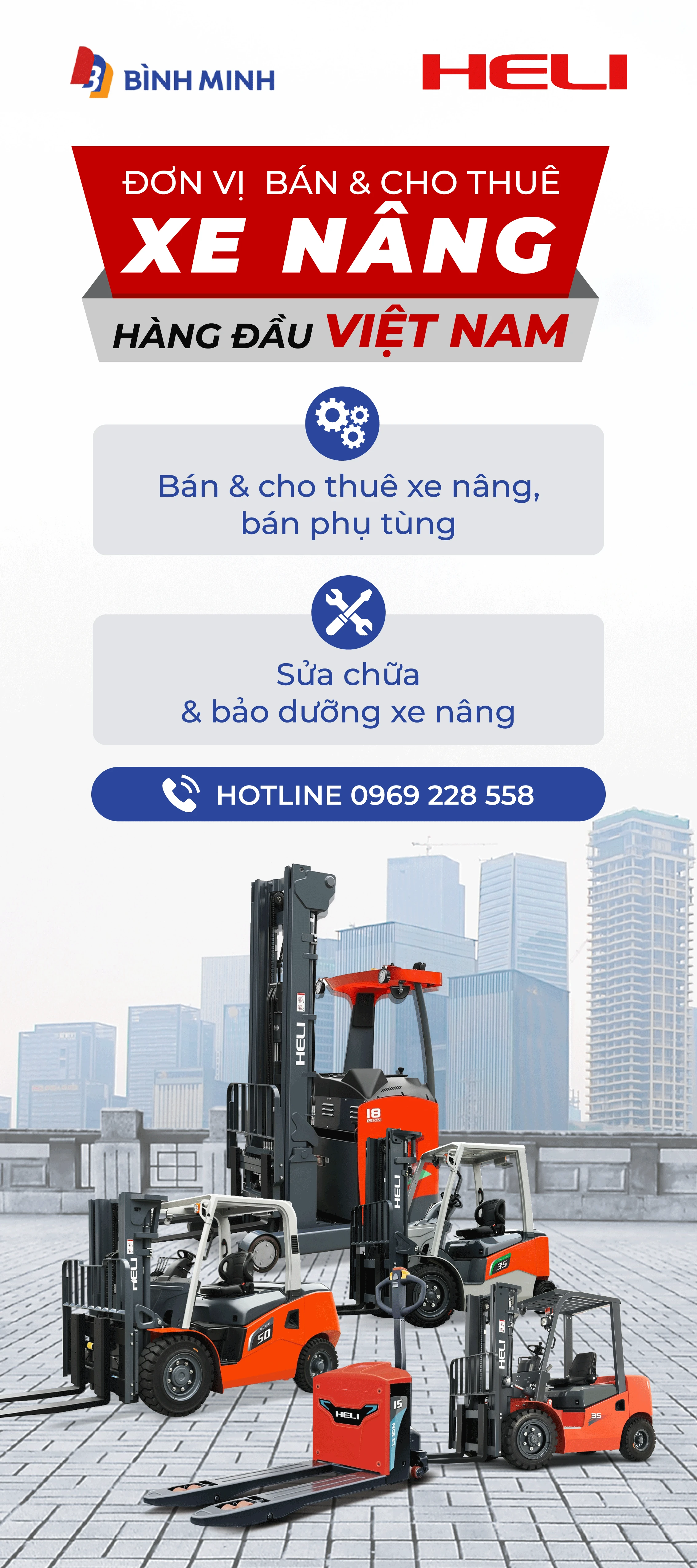 Thông tin tư vấn sản phẩm xe nâng Heli
