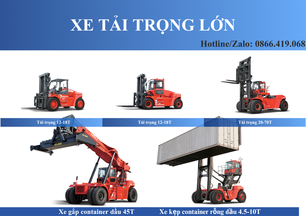 Xe nâng dầu HELI chính hãng