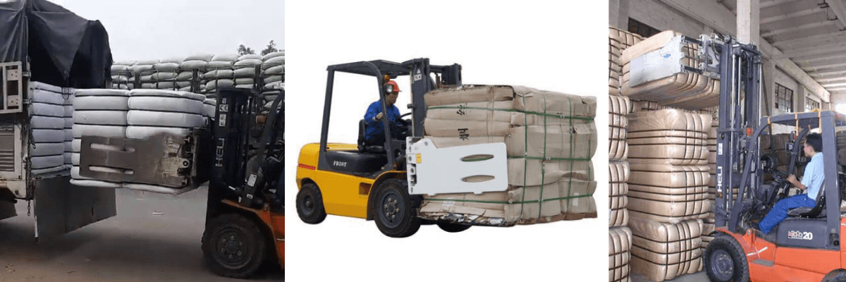 Một số công việc sử dụng xe nâng kẹp vuông