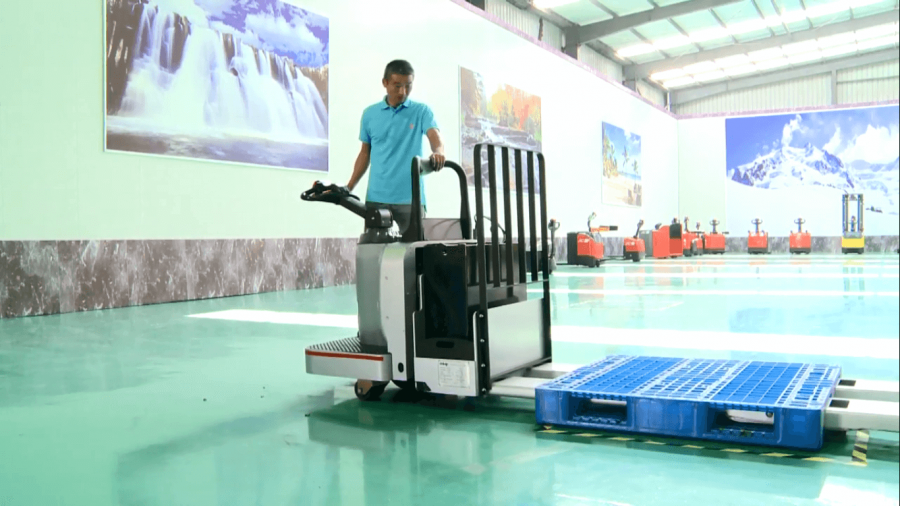 Xe Nâng Tay Điện Thấp 3.5 Tấn Heli