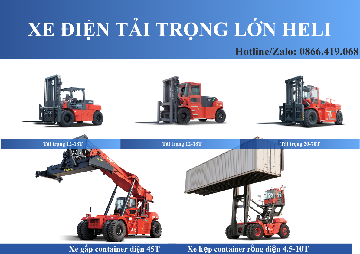 Xe nâng điện HELI mới chính hãng