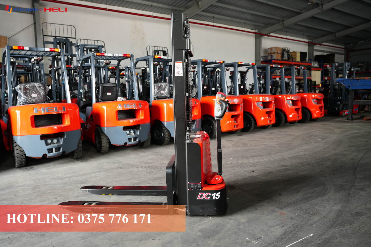 Xe nâng tay điện HELI CDD15J - mặt bên